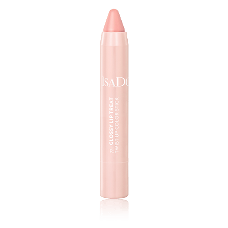 IsaDora Glossy Lip Treat Twist Up Color Stick 00 Clear Nude (3