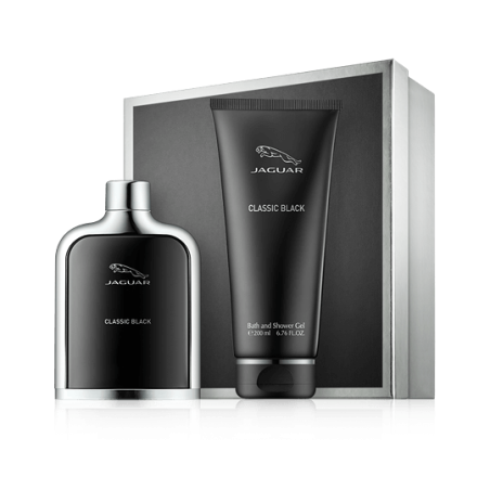 Jaguar Classic Black 100 ml EdT Set mit Shower Gel