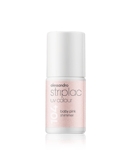Alessandro Striplac UV Colour 104 Baby Pink Shimmer (6