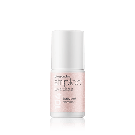 Alessandro Striplac UV Colour 104 Baby Pink Shimmer (6