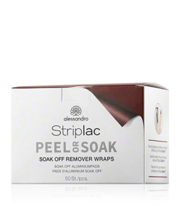 Alessandro Striplac Peel or Soak Remover Wraps (50 Stück)