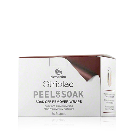 Alessandro Striplac Peel or Soak Remover Wraps (50 Stück)