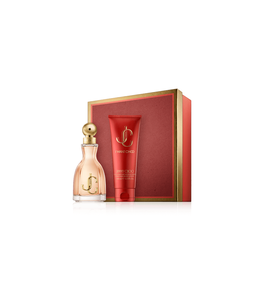 Jimmy Choo I want Choo 60 ml EdP Set mit Body Lotion