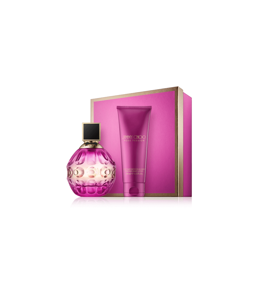 Jimmy Choo Rose Passion 60 ml EdP Set mit Body Lotion