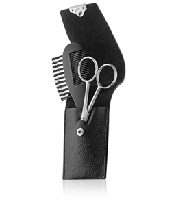 Erbe Solingen Herrenscheren Bartpflege-Etui mit Schere und Kamm (2-teilig)