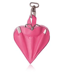 Erbe Solingen Maniküre-Etui Herz-Etui in Pink (3-teilig)