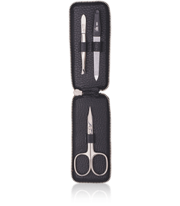 Erbe Solingen Maniküre-Etui mit Reißverschluss in Schwarz (3-teilig)