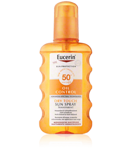Eucerin Sun Protection Oil Control Dry Touch Sun Spray Transparent LSF 50+ (200 ml)