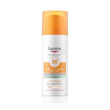 Eucerin Sun Protection Oil Control Tinted Dry Touch Face Sun Gel-Creme LSF 50+ hell (50 ml)