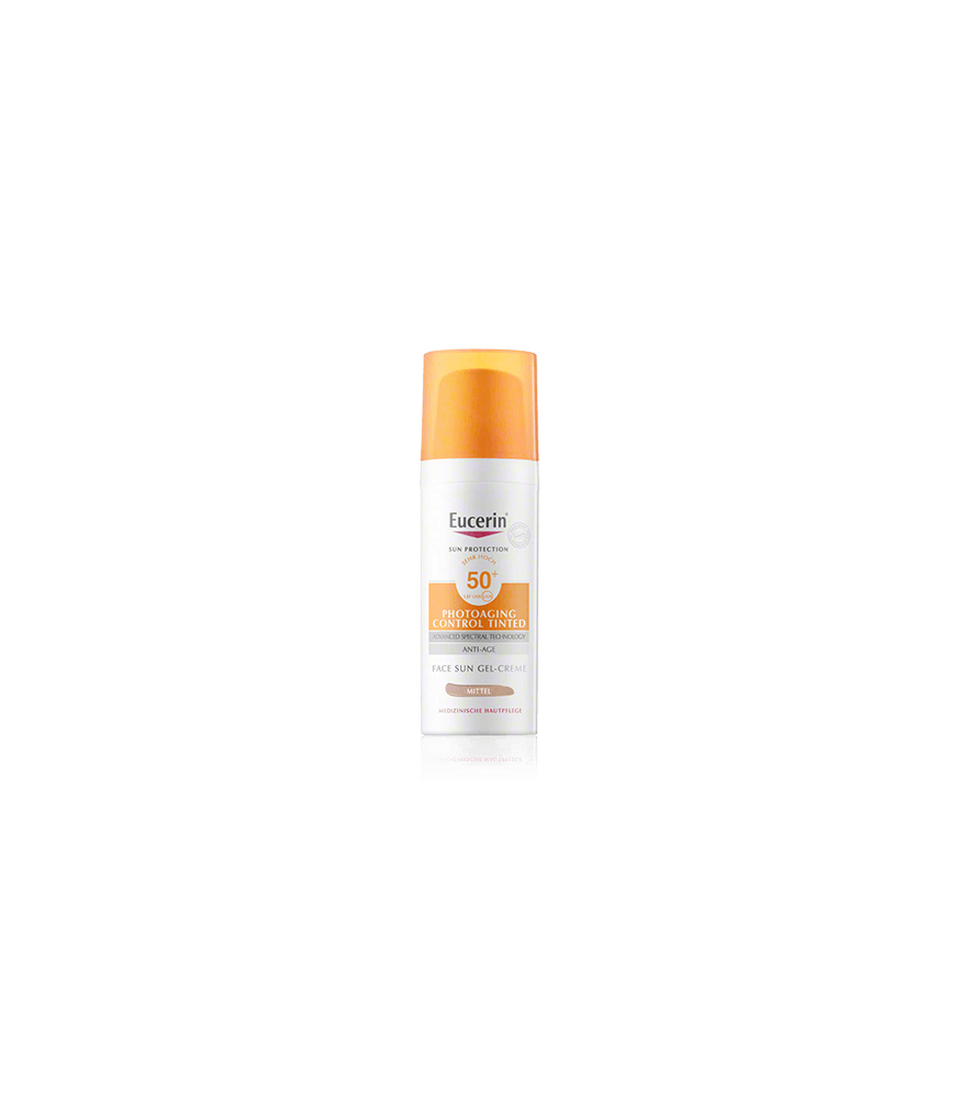 Eucerin Sun Protection Photoaging Control Tinted Face Sun Gel-Creme LSF 50+ Mittel (50 ml)