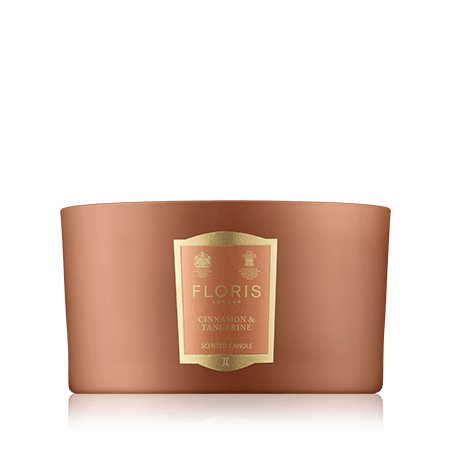 Floris Scented Candles Cinnamon & Tangerine Deluxe Three Wick Candle (420 g)