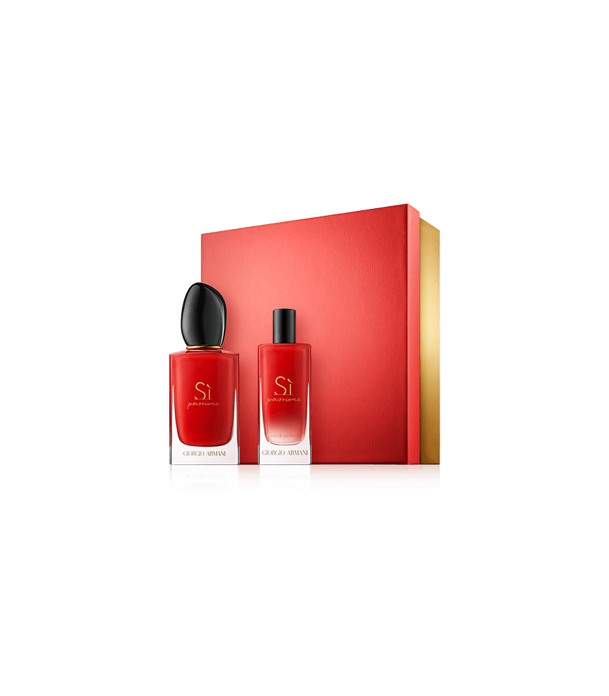Giorgio Armani Sì Passione 50 ml EdP Set mit Mini EdP Spray