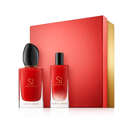 Giorgio Armani Sì Passione 50 ml EdP Set mit Mini EdP Spray