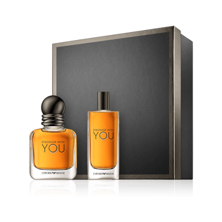 Giorgio Armani Stronger With You 30 ml EdT Set mit Mini Spray