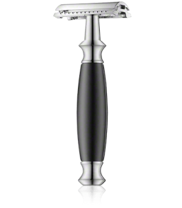 Golddachs Rasierer Doppelklingen-Rasierer Schwarz/Silber