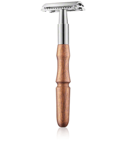 Golddachs Rasierer Doppelklingen-Rasierer Zedernholz