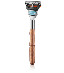 Golddachs Rasierer Fusion Zedernholz