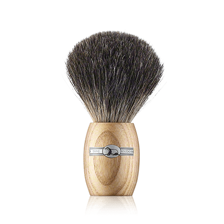 Golddachs Rasierpinsel Dachshaar Kautschukholz