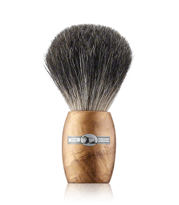 Golddachs Rasierpinsel Dachshaar Olivenholz