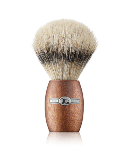 Golddachs Rasierpinsel Dachshaar-Silberspitze Zedernholz