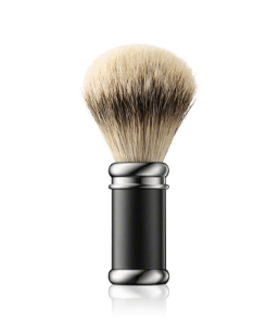 Golddachs Rasierpinsel Dachs-Silberspitzen schwarz-silber