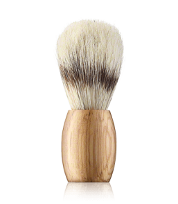 Golddachs Rasierpinsel Reine Borste Olivenholz