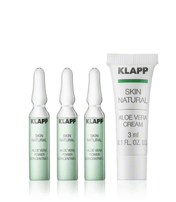 KLAPP Skin Natural Power Concentrate + Aloe Vera Cream (3 x 2 ml + 3 ml)