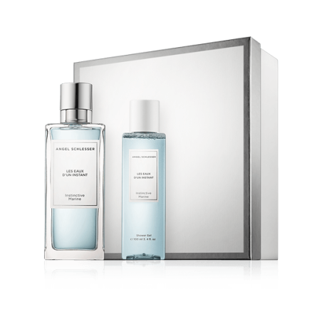 Angel Schlesser Les Eaux d'un Instant 100 ml EdT Set mit Instinctive Marine EdT Spray