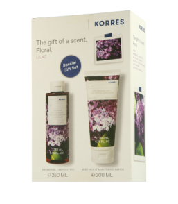 Korres Lilac Set mit Body Cleanser & Body Milk