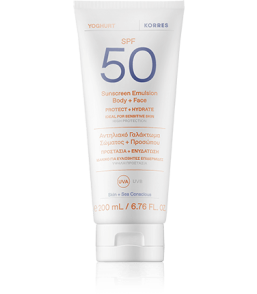 Korres Sun Care Yoghurt Sunscreen Emulsion Body & Face SPF 50 (200 ml)
