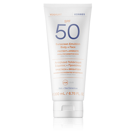 Korres Sun Care Yoghurt Sunscreen Emulsion Body & Face SPF 50 (200 ml)