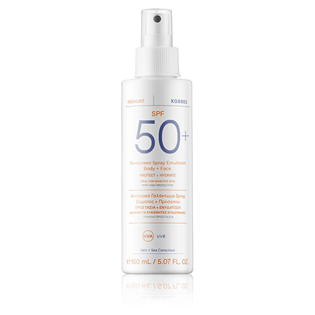 Korres Sun Care Yoghurt Sunscreen Spray Emulsion Body & Face SPF 50 (150 ml)