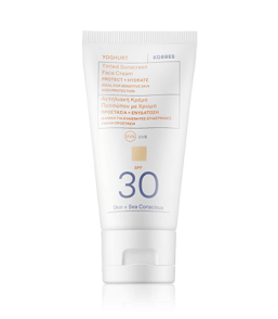 Korres Sun Care Yoghurt Tinted Sunscreen Face Cream SPF 30 (50 ml)