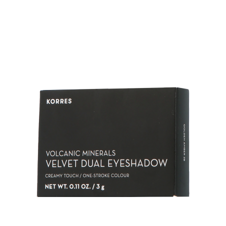 Korres Volcanic Minerals Velvet Dual Eyeshadow Palette Golden Amber 28 (3 g)