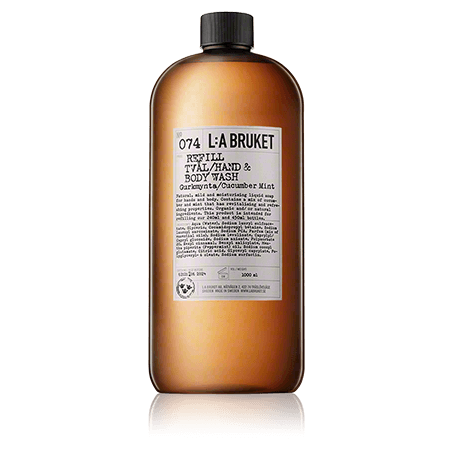 L:A BRUKET Cleansing 074 Refill Hand & Body Wash Cucumber/Mint (1000 ml)