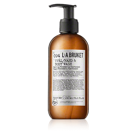 L:A BRUKET Cleansing 094 Hand & Body Wash Sage/Rosemary/Lavender (240 ml)