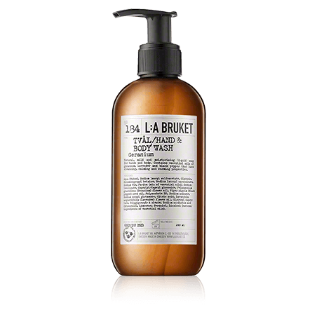 L:A BRUKET Cleansing 184 Hand & Body Wash Geranium (240 ml)