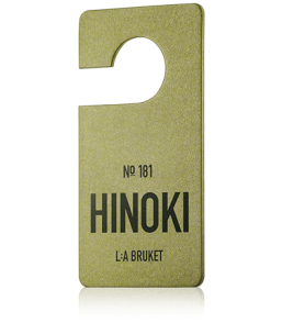 L:A BRUKET Home Fragrance 181 Fragrance Tag Hinoki
