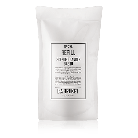 L:A BRUKET Home Fragrance 254 Refill Scented Candle Bastu (260 g)
