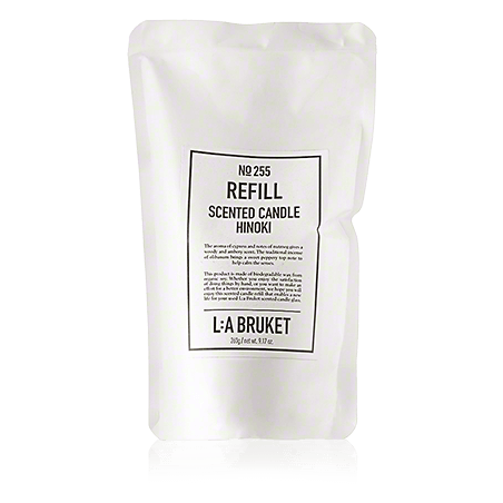 L:A BRUKET Home Fragrance 255 Refill Scented Candle Hinoki (260 g)