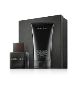 Lalique Encre Noire 50 ml EdT Set mit Shower Gel