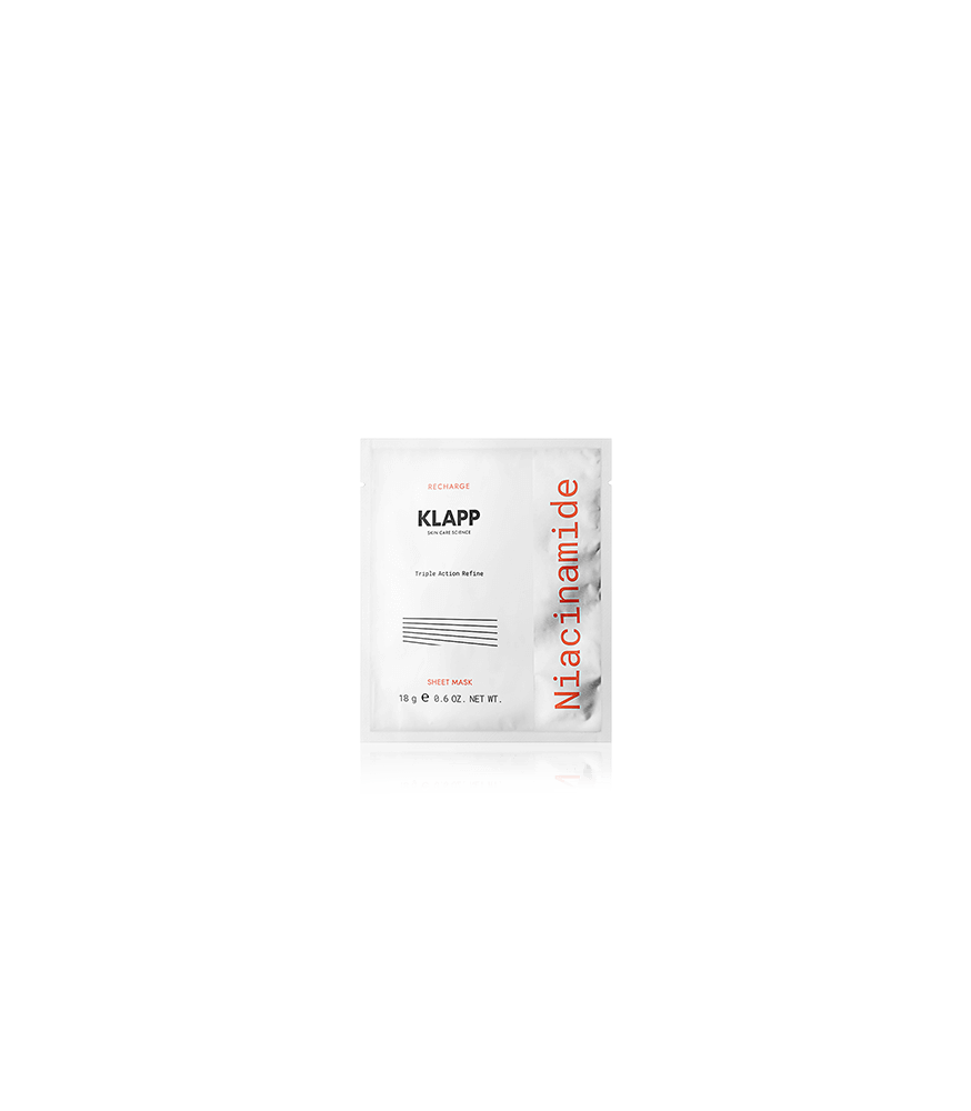 KLAPP Niacinamide Triple Action Refine Sheet Mask (18 g)