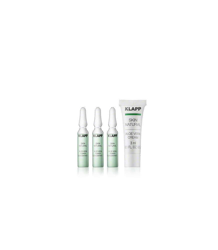 KLAPP Skin Natural Power Concentrate + Aloe Vera Cream (3 x 2 ml + 3 ml)