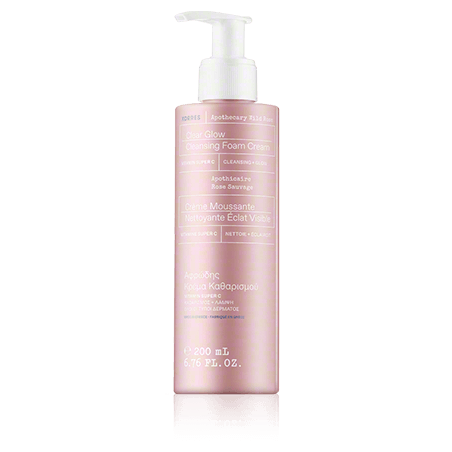 Korres Apothecary Wild Rose Care Clear Glow Cleansing Foam Cream (200 ml)
