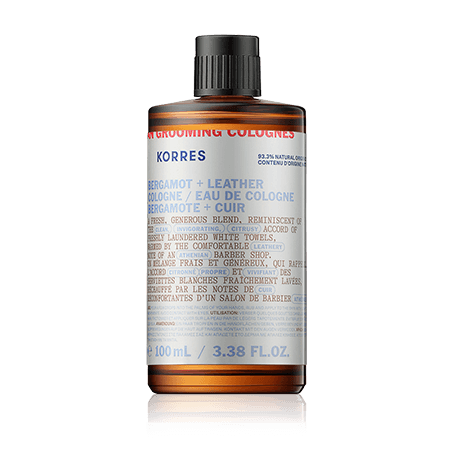 Korres Athenian Grooming Bergamot + Leather Eau de Cologne (100 ml)
