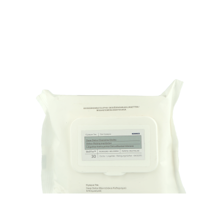 Korres Cleansing Olympus Tea Deep Detox Cleansing Cloths (30 Stück)