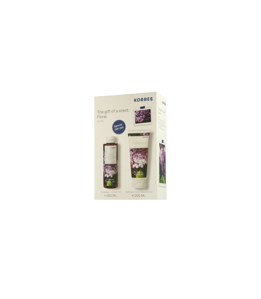 Korres Lilac Set mit Body Cleanser & Body Milk