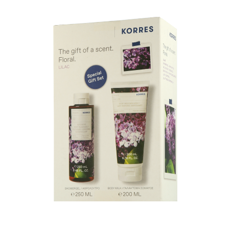 Korres Lilac Set mit Body Cleanser & Body Milk