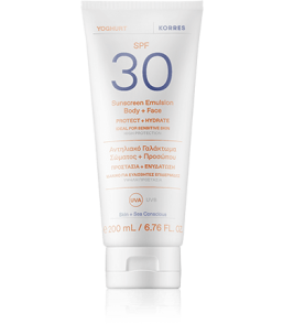 Korres Sun Care Yoghurt Sunscreen Emulsion Body & Face SPF 30 (200 ml)