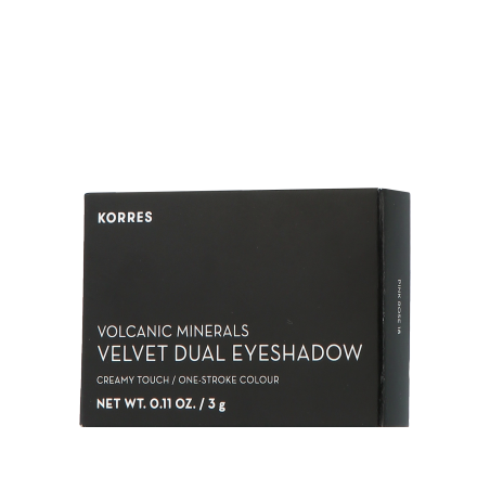 Korres Volcanic Minerals Velvet Dual Eyeshadow Palette Pink Rose 18 (3 g)